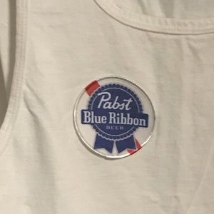 EUC PBR Pabst Blue Ribbon Beer Muscle Tank Top